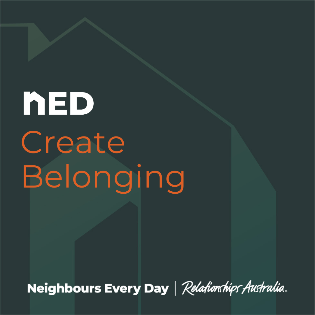 Create Belonging and NED logo